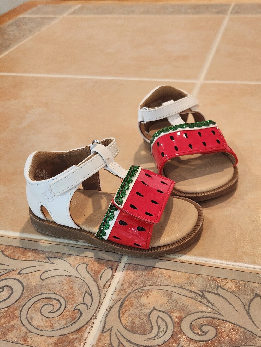 Size 4 Girls Watermelon Sandals